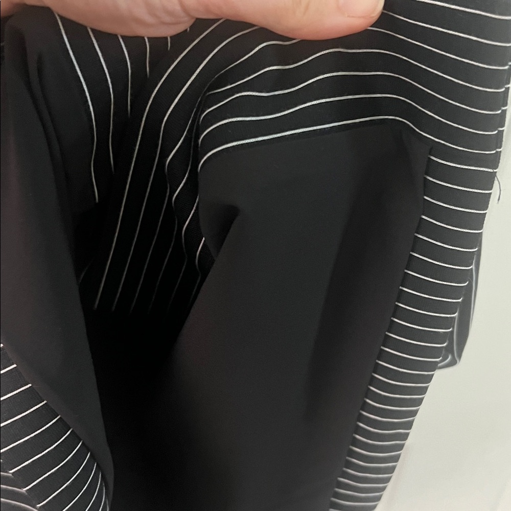 Diane von Furstenberg Pinstriped Black Dress - Picture 8 of 11